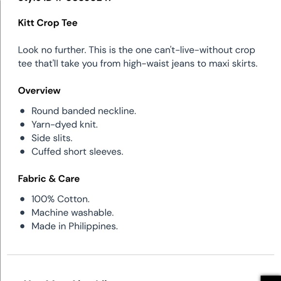 Happy Nature by Kate Hudson Crop Tee - Picture 6 of 7